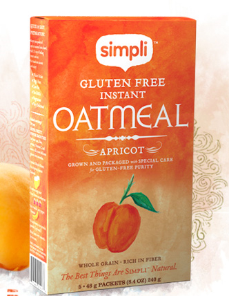 Simpli Gluten Free Instant Oatmeal - Apricot